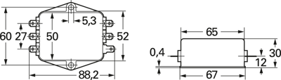 FN343-1-05 Schaffner Interference suppression filter Image 2