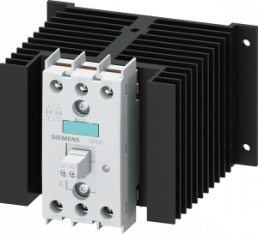 Solid state contactor, 3 pole, 50 A, 48-600 VAC, 2 Form A (N/O), coil 180-230 VAC, screw connection, 3RF2450-1AB55