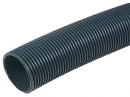 Corrugated hose, inside Ø 66.5 mm, outside Ø 79.2 mm, BR 170 mm, polyamide, black