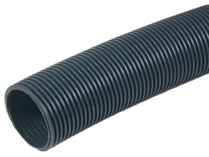 Corrugated hose, inside Ø 91 mm, outside Ø 106 mm, BR 225 mm, polyamide, black