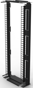 Varistar CP Air Separation Blanking Cover, Width800mm, w/Brush Strip+Fingers, RAL7021, 42 U, 2000H