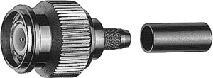 TNC plug 50 Ω, RG-58C/U, crimp connection, straight, 100027538
