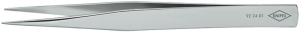 ESD precision tweezers, uninsulated, antimagnetic, stainless steel, 120 mm, 92 24 01