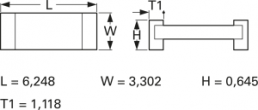 Resistor, metal alloy, SMD 2512 (6330), 10 mΩ, 2 W, ±1 %, LR2512-22R01FA