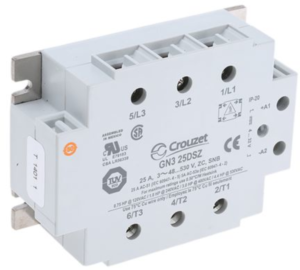 Solid state relay, 530 VAC, zero voltage switching, 4-32 VDC, 25 A, DIN rail, GN325DSZ