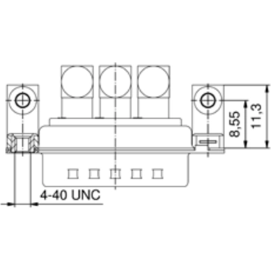 303W3CSXX78N40X CONEC D-Sub Connectors Image 2