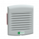 ClimaSys forced vent. IP54, 38m3/h, 24V DC, with outlet grille and filter G2