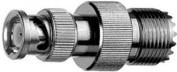 Coaxial adapter, 50 Ω, BNC plug to UHF socket, straight, 100023668