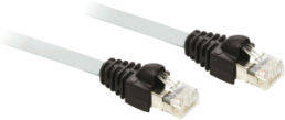 Crossover patch cable, RJ45 plug, straight to RJ45 plug, straight, Cat 5, F/UTP, 15 m, gray