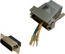 Adapter, D-Sub plug, 15 pole to RJ45 socket, 10121123