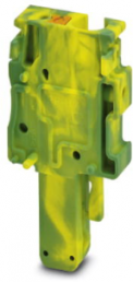 Plug, push-in connection, 0.2-6.0 mm², 1 pole, 32 A, 8 kV, yellow/green, 3211971