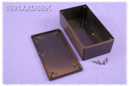 ABS enclosure, (L x W x H) 152 x 82 x 51 mm, black (RAL 9005), IP54, 1591XXDSBK