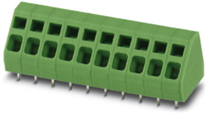 PCB terminal, 32 pole, pitch 5.08 mm, AWG 24-12, 24 A, spring-clamp connection, green, 1749133