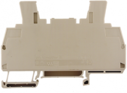 Isolating and measuring isolating terminal block, screw connection, 0.5-10 mm², 41 A, 6 kV, dark beige, 1017700000