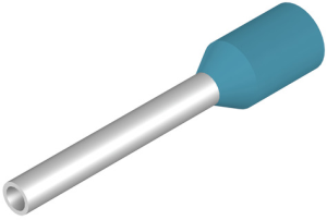 Insulated Wire end ferrule, 0.25 mm², 12 mm/8 mm long, light blue, 9025760000