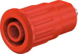 4 mm socket, solder connection, mounting Ø 12.2 mm, CAT III, CAT IV, red, 49.7091-22