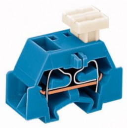 4-wire terminal, spring-clamp connection, 0.08-2.5 mm², 1 pole, 24 A, 6 kV, blue, 261-334/332-000