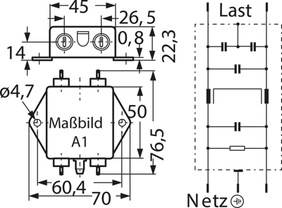 B84111A0000A030 TDK (EPCOS) Interference suppression filter Image 2
