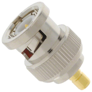 Coaxial adapter, 50 Ω, BNC plug to SMB socket, straight, 242184