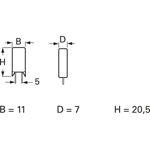 CWR2 6R8 J Futaba Wirewound Resistors Image 2