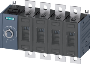 Load-break switch, 4 pole, 200 A, 1000 V, (W x H x D) 242.5 x 164 x 95 mm, screw mounting, 3KD3644-0PE10-0