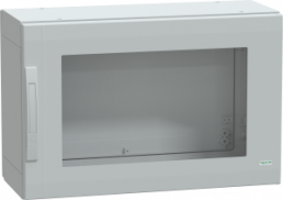 Control cabinet, (H x W x D) 500 x 750 x 320 mm, IP65, polyester, light gray, NSYPLA573TG