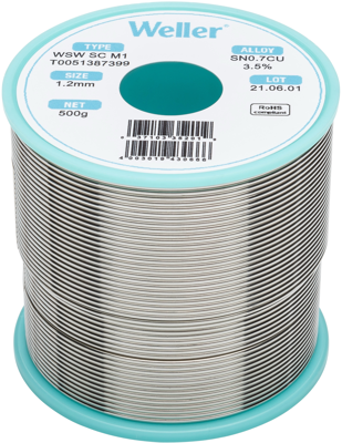 WSW SC M1 1,2MM 500G Weller Solder Wires Image 1