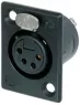 NC4FP-B-1 Neutrik XLR Connectors