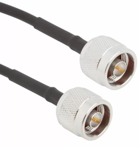 Coaxial Cable, N plug (straight) to N plug (straight), 50 Ω, LMR 200, grommet black, 305 mm, 175101-17-12.00