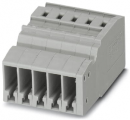COMBI jack, plug-in connection, 0.08-4.0 mm², 5 pole, 24 A, 6 kV, gray, 3042285