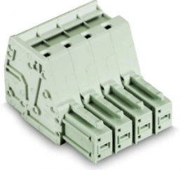 1-wire female connector, 2 pole, pitch 7.62 mm, 0.5-10 mm², AWG 20-8, 42 A, 1000 V, push-in, 831-3102/133-000
