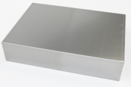 Aluminum enclosure, (L x W x H) 356 x 254 x 76 mm, natural, 1444-14103