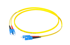 FO patch cable, SC duplex to SC duplex, 0.5 m, OS2, singlemode 9/125 µm