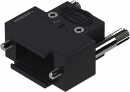 D-Sub connector housing, size: 1 (DE), straight 180°, cable Ø 1.5 to 7.5 mm, thermoplastic, black, 09670090492
