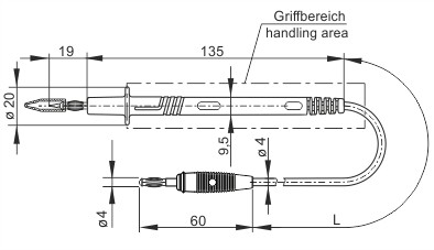 PL 3 ROT Hirschmann Test & Measurement Test Leads Image 2