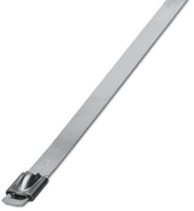 Cable tie, stainless steel, (L x W) 679 x 7.9 mm, bundle-Ø 203 mm, silver, UV resistant, -80 to 538 °C