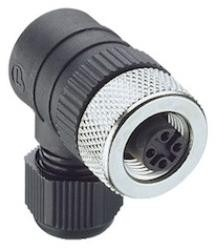 Plug, M12, 3 pole, screw connection, angled, 11599