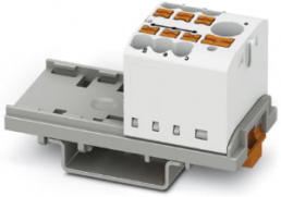 Distribution block, push-in connection, 0.14-4.0 mm², 7 pole, 24 A, 8 kV, white, 3273078