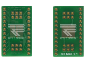 TSSOP24 and SSOP24 multi-adapter board, 1.27 mm pitch, 31.75 x 19.05 mm, Roth Elektronik RE936-08