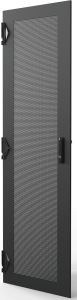 Varistar CP Steel Door, Perforated With 3-PointLocking, RAL 7021, 42 U, 2000H, 600W