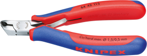 End cutting pliers, 115 mm, 69 g, cut capacity (1.5/1/0.5 mm/–), 64 42 115