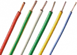 PVC-Stranded wire, high flexible, FlexiVolt-1V, 0.75 mm², green-yellow, outer Ø 3.5 mm