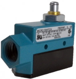 Switch, 1 pole, 1 Form C (NO/NC), roller plunger, screw connection, IP40, BZE6-2RQ
