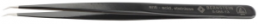 ESD SMD tweezers, uninsulated, antimagnetic, stainless steel, 140 mm, 5-085-13