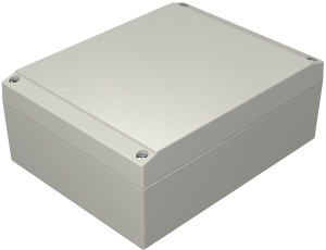 Aluminum enclosure, (L x W x H) 180 x 140 x 71 mm, gray (RAL 7038), IP66, 041418070