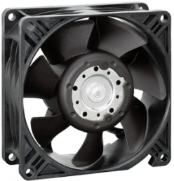 DC axial fan, 48 V, 92 x 92 x 38 mm, 270 m³/h, 63 dB, Ball bearing, ebm-papst, 3258 J/2H3P