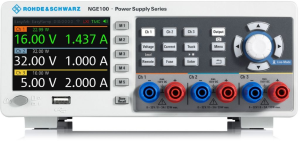 Laboratory power supply, 0 bis 32 V, outputs: 3 (3 A/3 A/3 A), 100 W, NGE-COM3B