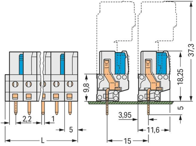 722-135 WAGO PCB Connection Systems Image 2