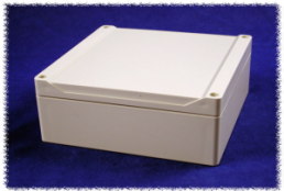 Polycarbonate enclosure, (L x W x H) 160 x 160 x 60 mm, light gray (RAL 7035), IP66, 1555R2GY