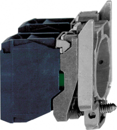 Single contact block with body/fixing collar 1NO+1NC faston connector